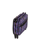 Tutto 20in purple diamond-print machine bag on wheels for craft machines