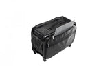 Tutto 20in black machine-on-wheels bag with front zipper pocket
