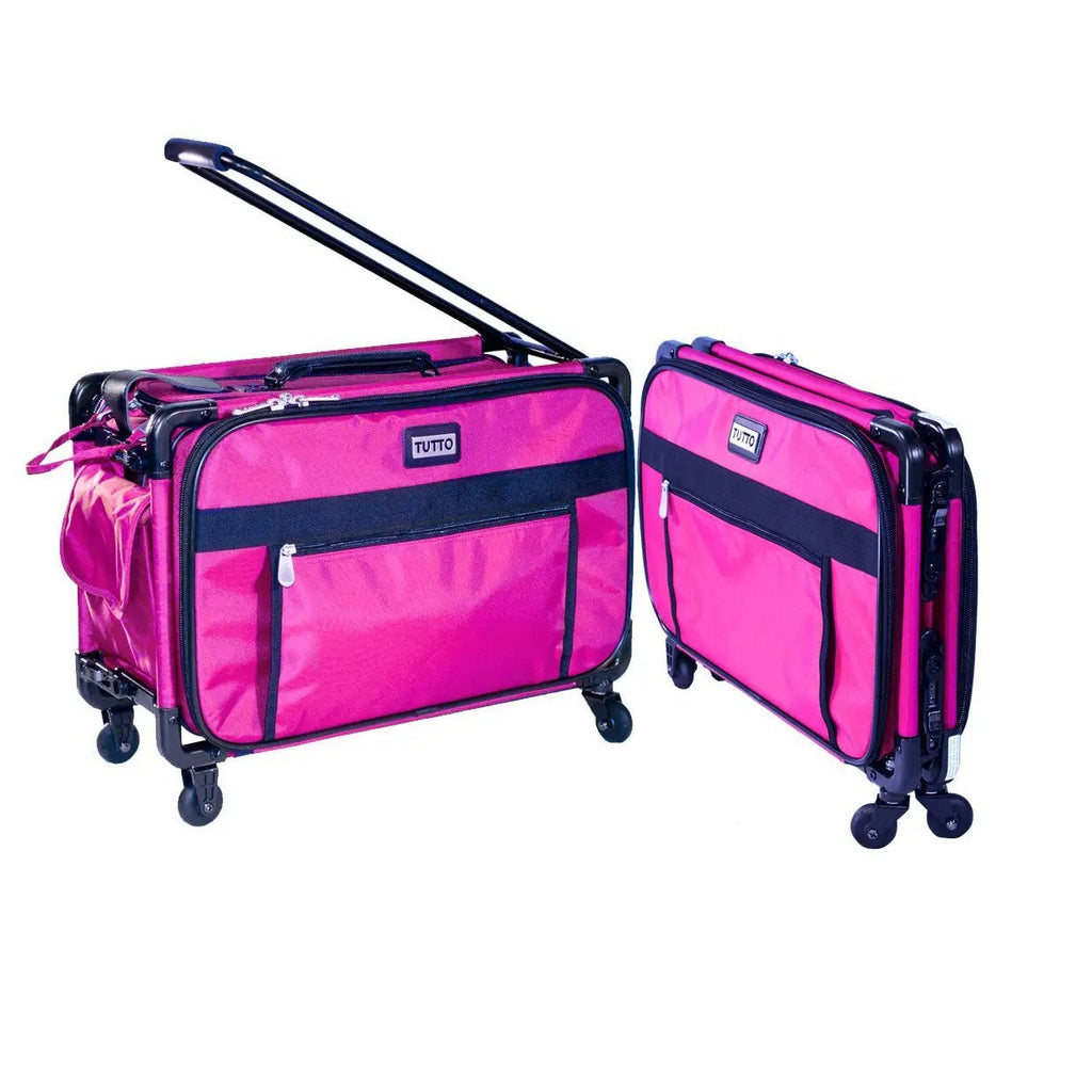 Tutto 20in pink machine on wheels 2-piece set with large and small bags
