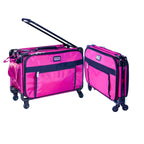 Tutto 20in pink machine on wheels 2-piece set with large and small bags
