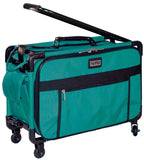 Tutto 20-inch turquoise machine-on-wheels bag with front zip pocket