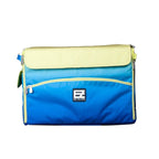 21-inch EZ-Glide trolley sewing bag by Tutto in blue with lime-green accents