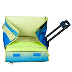 21" EZ-Glide Trolley machine bag in blue and lime green by Tutto; sewing basket