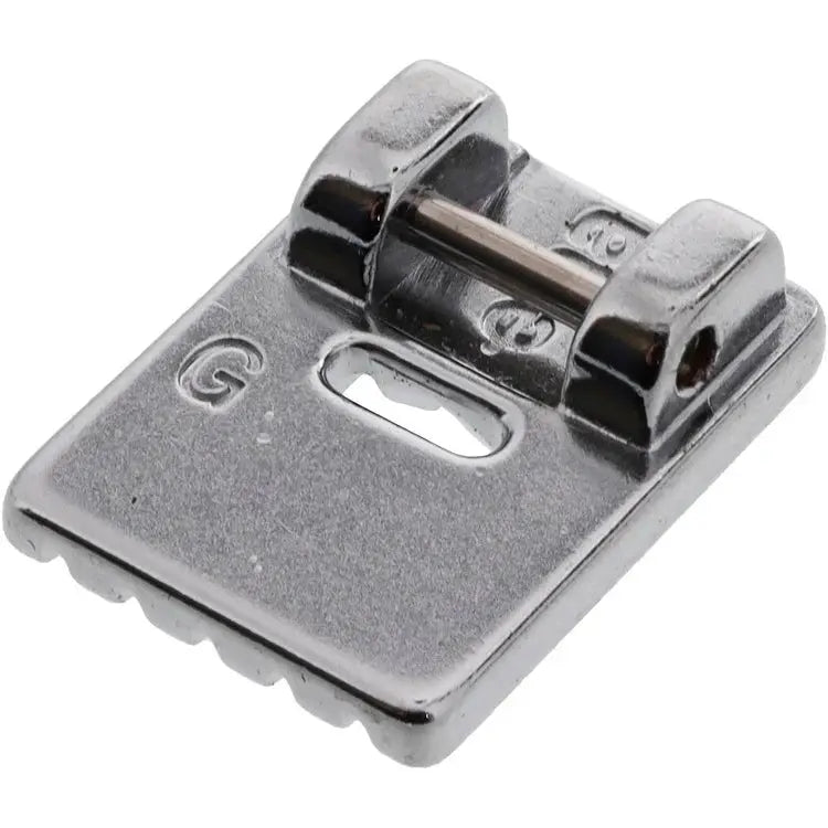 Elna pintuck foot 5-groove snap-on presser foot, silver metal