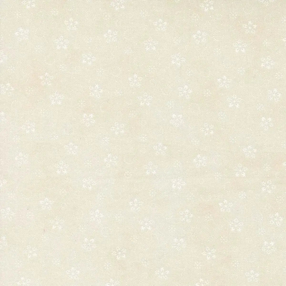Candlelight Christmas Festive Flurries Cream White snowflake quilting fabric by 3 Sisters for Moda Fabrics