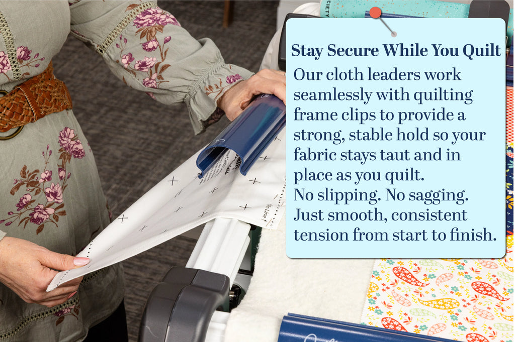 Grace Start-Right Cloth Leaders for quilting frames