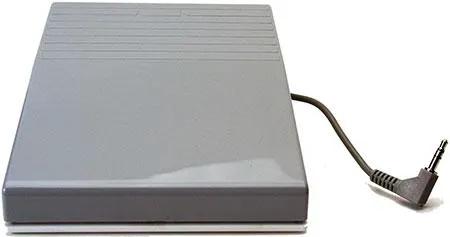 Elna foot control pedal, gray plastic, for Elna 5000-9000 sewing machines.