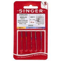 Singer Serger Regular Point Needles - Size 12, 14 & 16, 5pk