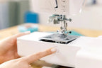 Bernette B59 sewing and embroidery machine, white, by Bernina.
