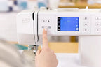 Bernette B57 sewing machine, white with touchscreen display, by Bernina