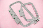 Bernette B59 sewing and embroidery machine accessory: gray plastic embroidery hoops (3-pack)