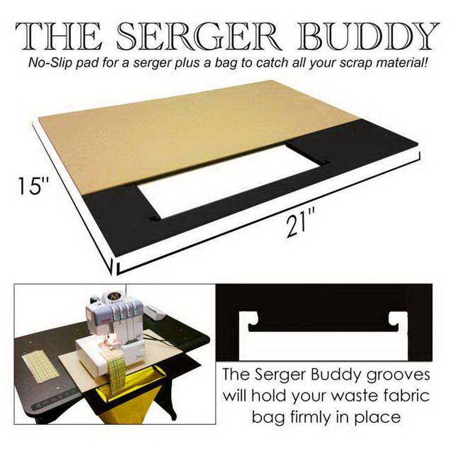 No Slip Serger Machine Pad Includes Scrap Bag - Sewingmachinesplus.com