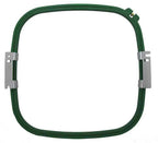 Embroidery hoop by Sew Tech; Tajima/Toyota 500 mm arm, green frame with silver clamps