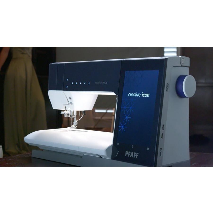 Pfaff Creative Icon Sewing & Embroidery Machine with Ribbon Embroidery Attachment - Sewingmachinesplus.com