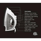 Smartek ST - 1200 Full Function Steam Iron Gray - Sewingmachinesplus.com