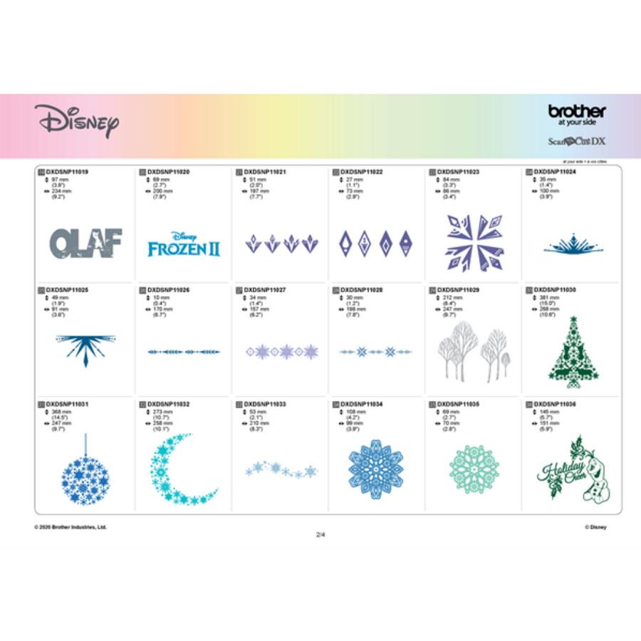 Brother Scan N Cut DX Series Disney 11: Frozen 2 Design Pattern Collection - Sewingmachinesplus.com