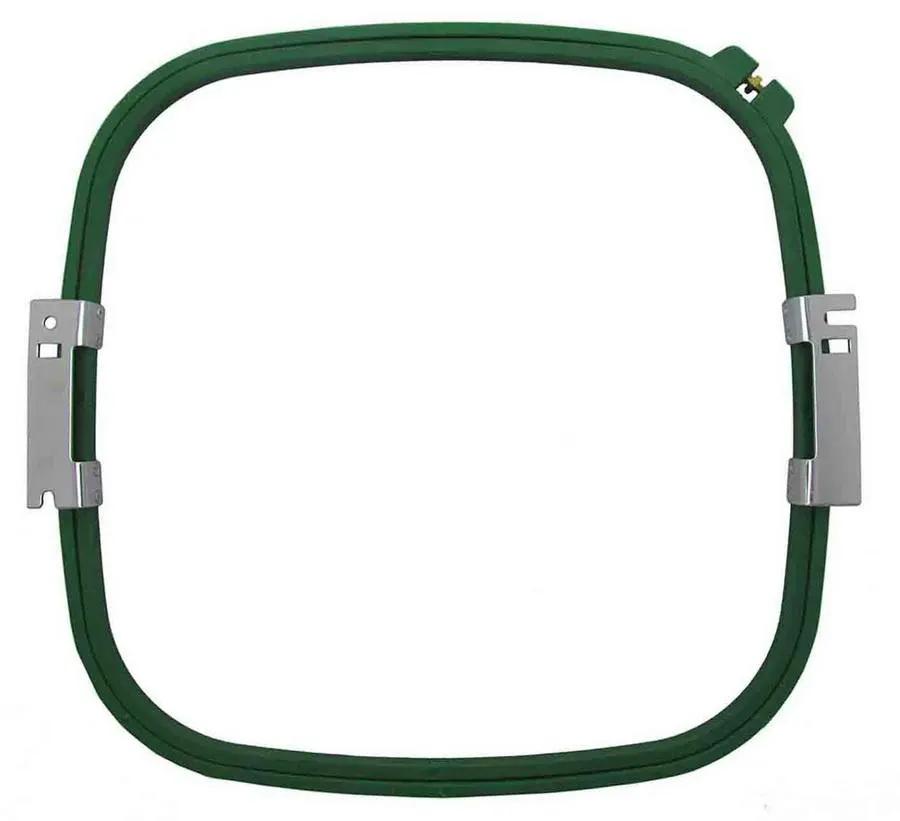 Embroidery hoop by Sew Tech, Tajima/Toyota 400 mm arm, green frame with metal clamps