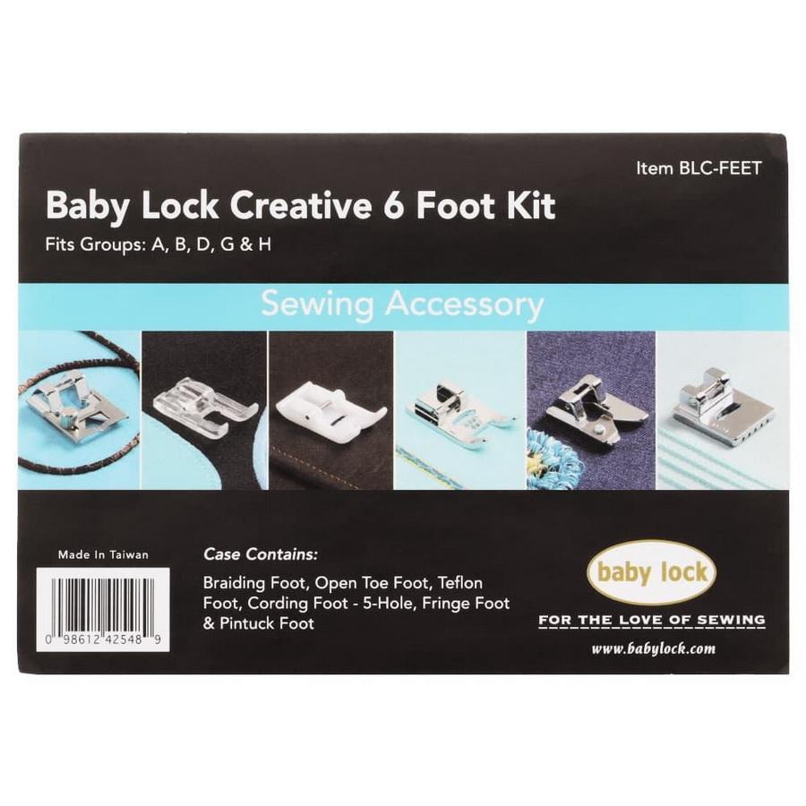 Baby Lock Creative Foot Kit (6 Specialty Foot Included) - Sewingmachinesplus.com