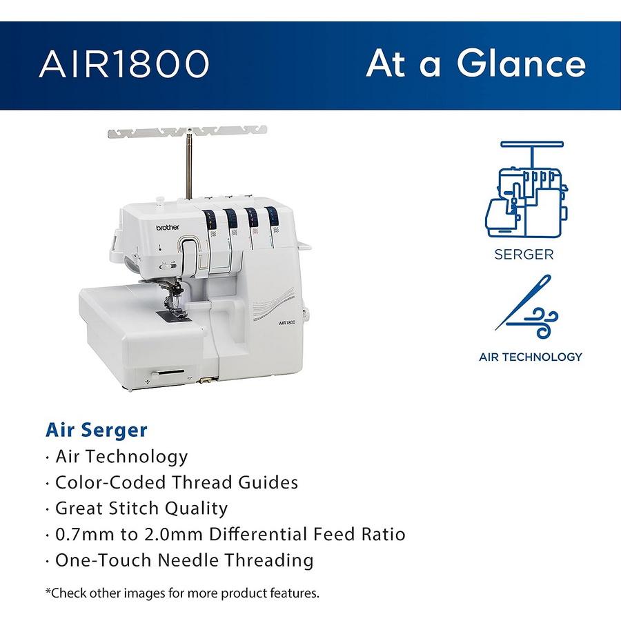 Brother Airflow 1800 Serger Machine - Sewingmachinesplus.com