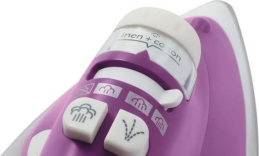 Oliso Ultra-Precision Steam Iron TG1100-P purple with white control buttons