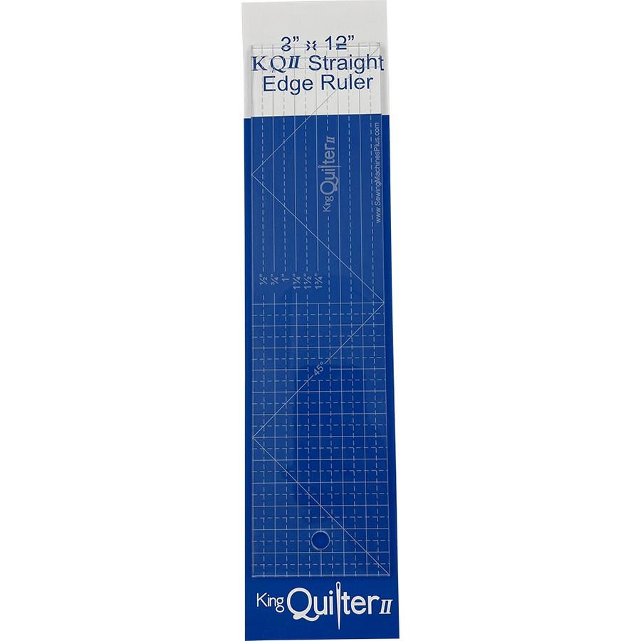 King Quilter II 3" x 12" Longarm Quilting Ruler - Sewingmachinesplus.com