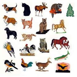 Singer Embroidery Card 5003 - Real Animals