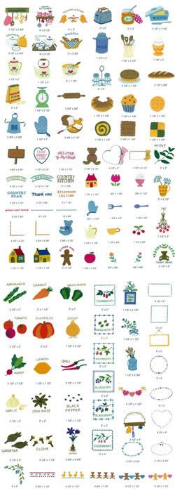 Singer Embroidery Card 5007 - Afternoon Tea