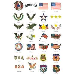 Singer Embroidery Card 5014 - American Pride
