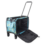 22" Tutto Machine on Wheels Large - Turquiose Yellow Daisies