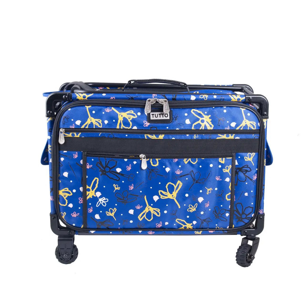 22" Tutto Machine on Wheels Large - Blue Yellow Daisies