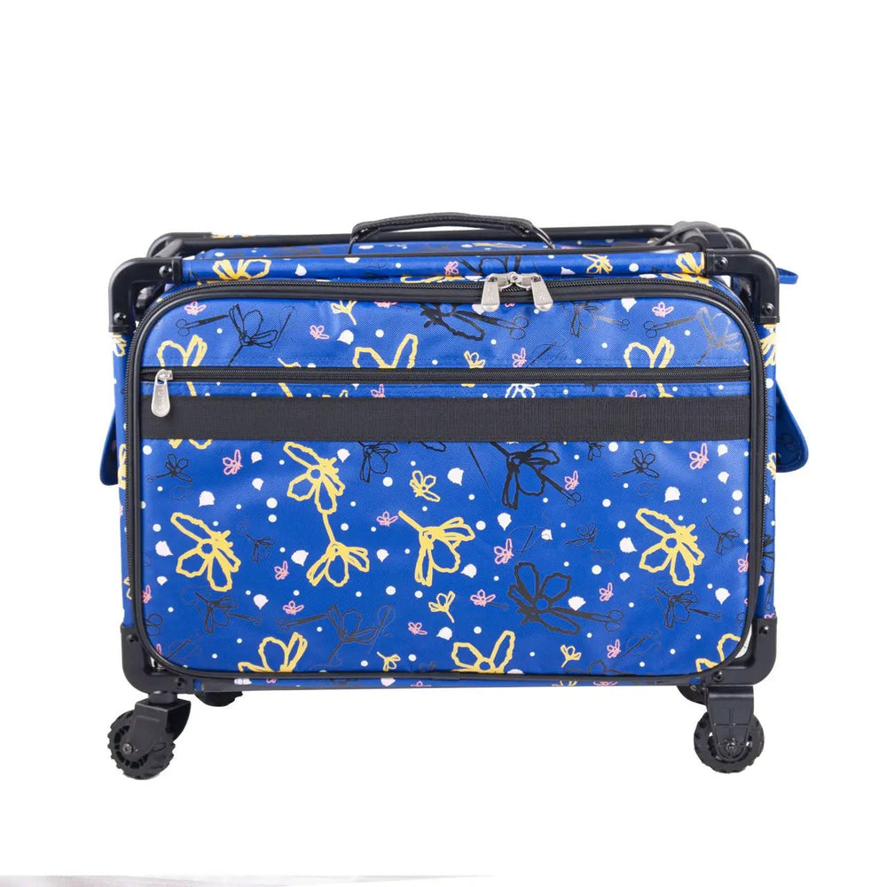 22" Tutto Machine on Wheels Large - Blue Yellow Daisies