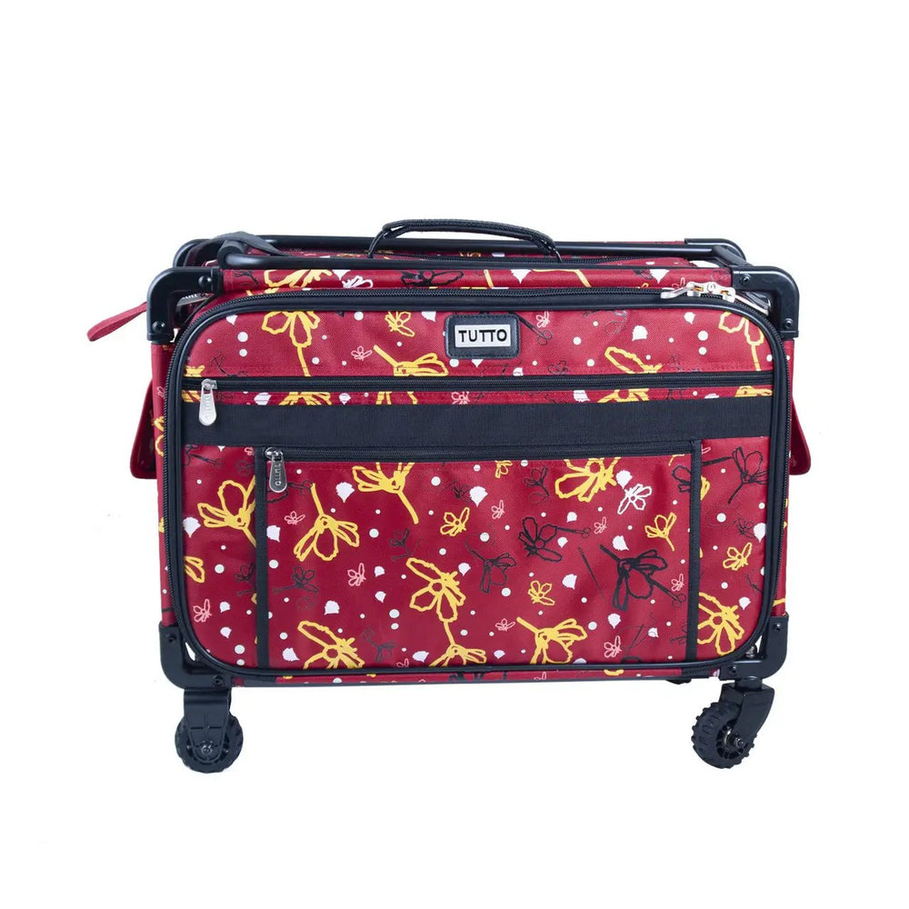 22" Tutto Machine on Wheels Large - Red Yellow Daisies