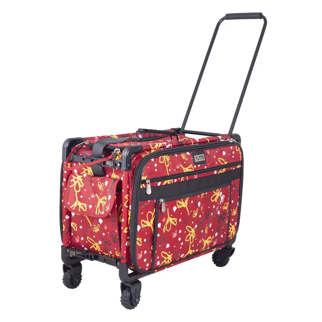 22" Tutto Machine on Wheels Large - Red Yellow Daisies