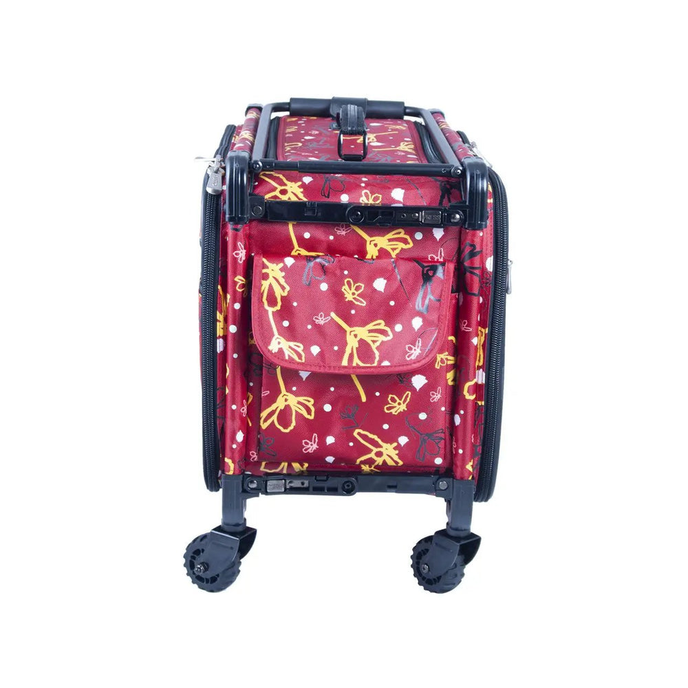 22" Tutto Machine on Wheels Large - Red Yellow Daisies