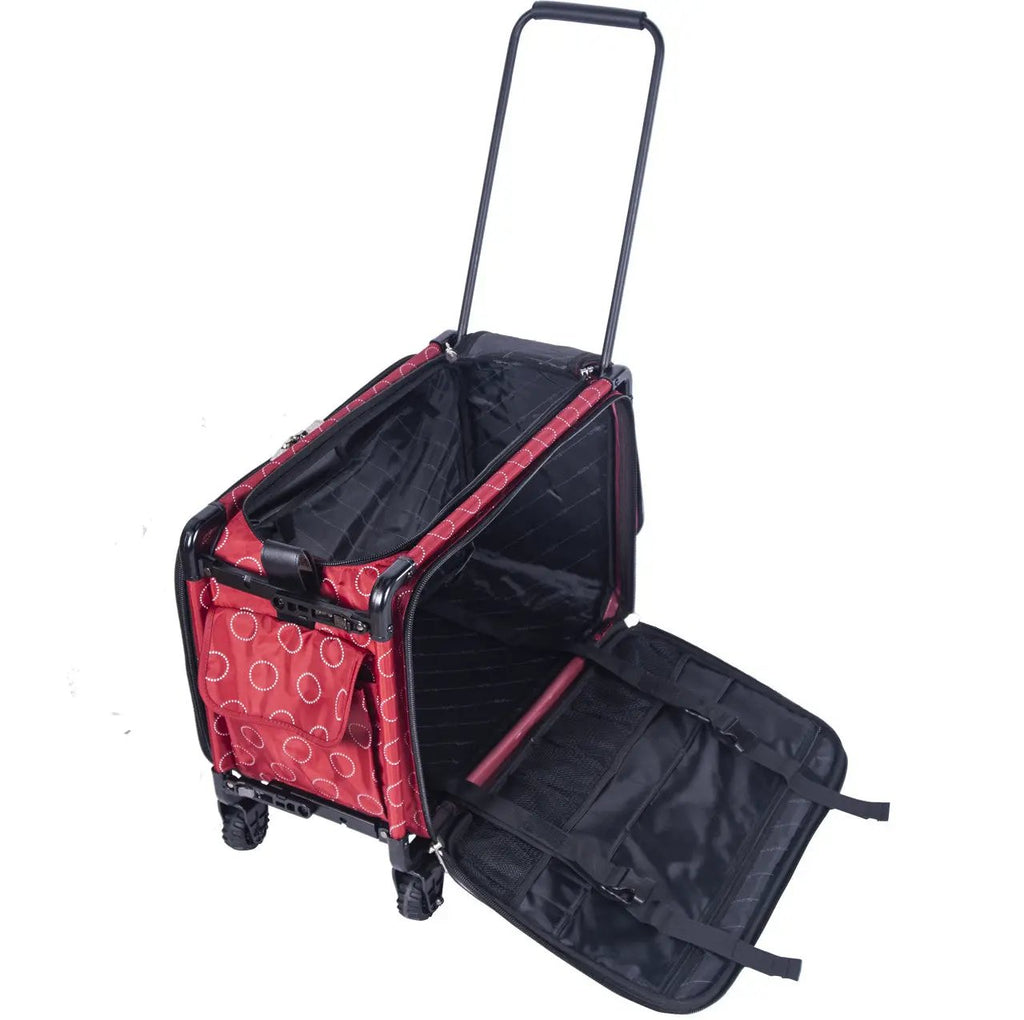 22" Tutto Large Red Dotted Circle on Wheels