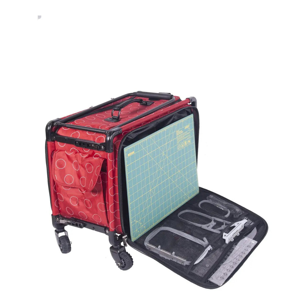 22" Tutto Large Red Dotted Circle on Wheels