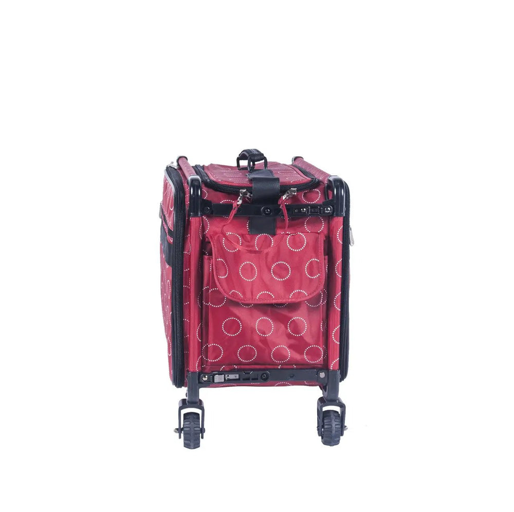 22" Tutto Large Red Dotted Circle on Wheels