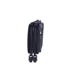 Tutto Large Black nylon machine bag on wheels with multiple zip pockets