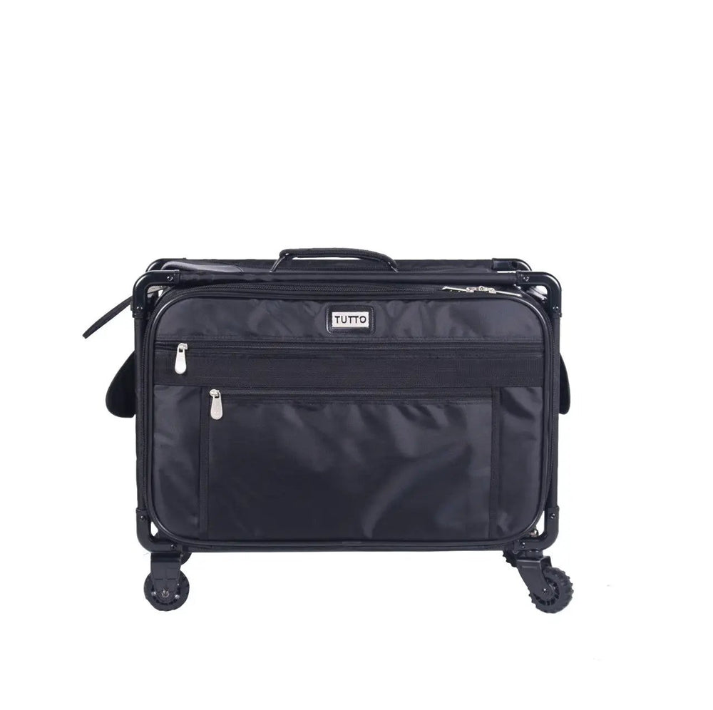 Tutto Large Black machine bag on wheeled frame with multiple pockets