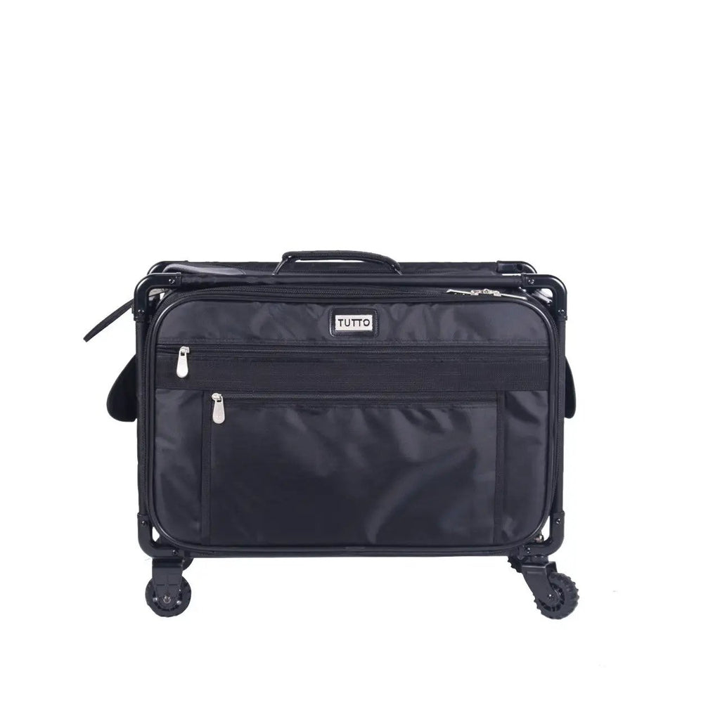 Tutto Large Black machine bag on wheeled frame with multiple pockets