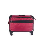 Tutto Large Machine On Wheels red bag with black frame and zipper pockets