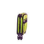 Tutto Large Machine on Wheels bag in lime green with purple accents.