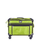 Tutto Large Machine on Wheels lime green bag with black trim and wheels