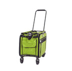 Tutto Large Machine On Wheels lime machine bag with multiple zip pockets