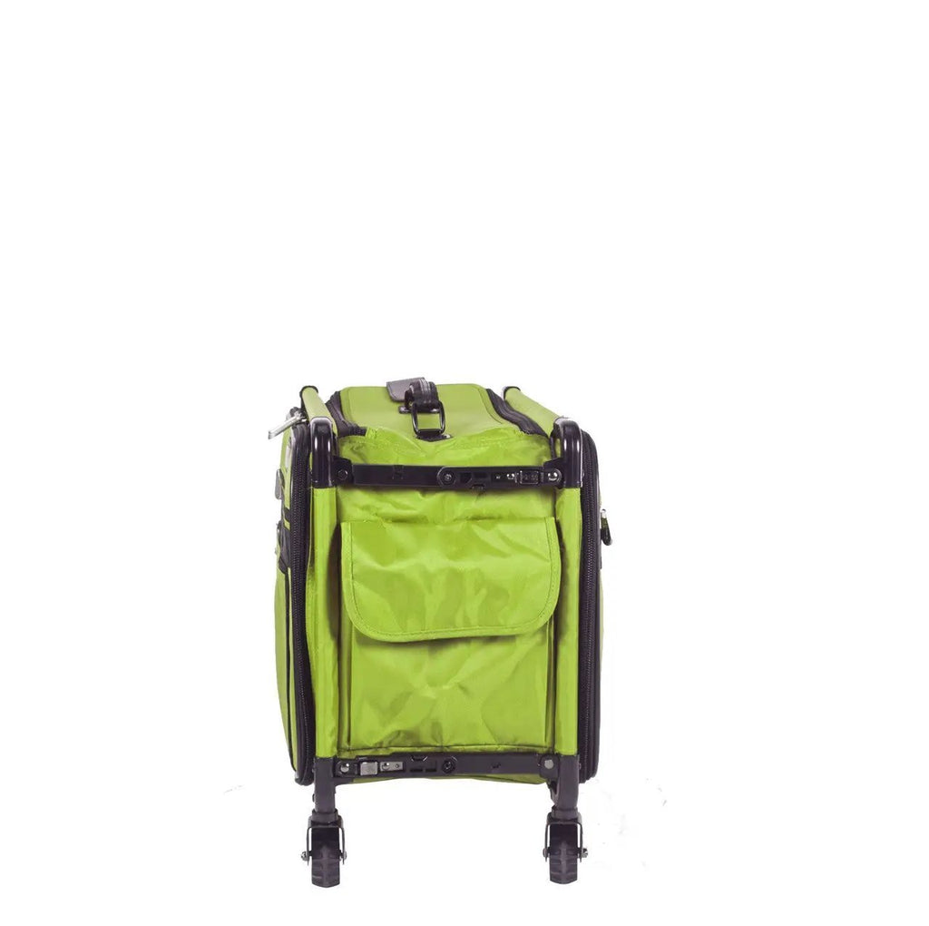 Tutto large machine on wheels lime green bag with retractable handle