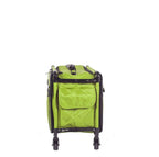 Tutto large machine on wheels lime green bag with retractable handle