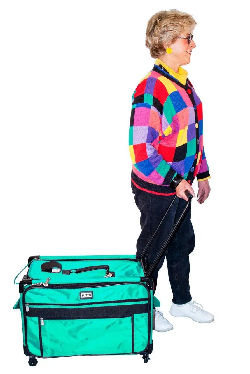 22" Tutto Large Machine On Wheels - TURQUOISE - Sewingmachinesplus.com