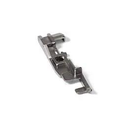Singer Serger Lace Application Foot 550769-P; metallic presser foot for piecing on Singer machines.