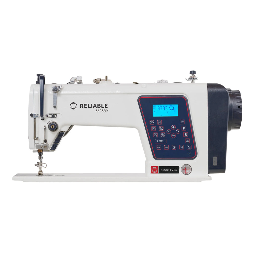 5525SD Automatic Thread Trimmer Single Needle Lockstitch Sewing Machine w/ Dual Direct Drive