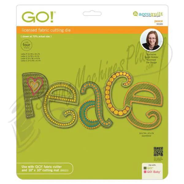 AccuQuilt Go! Peace by Sarah Vedeler - 55305 - Sewingmachinesplus.com
